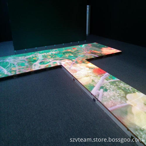 P10 High Load-Bearable Aluminum Alloy LED Video Dance Floor for Rental Events.